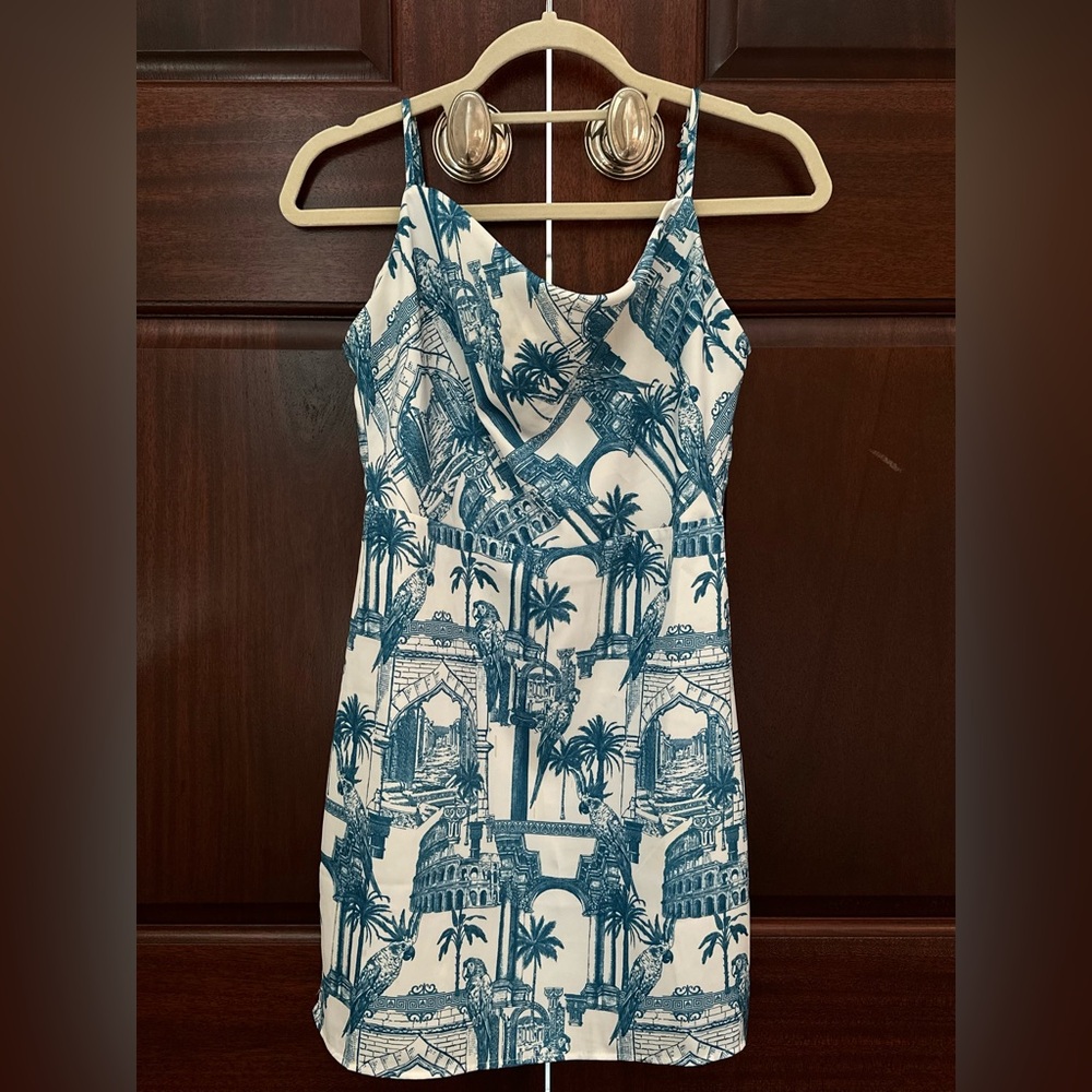 Forever 21 Rome Postcard Silky Sundress